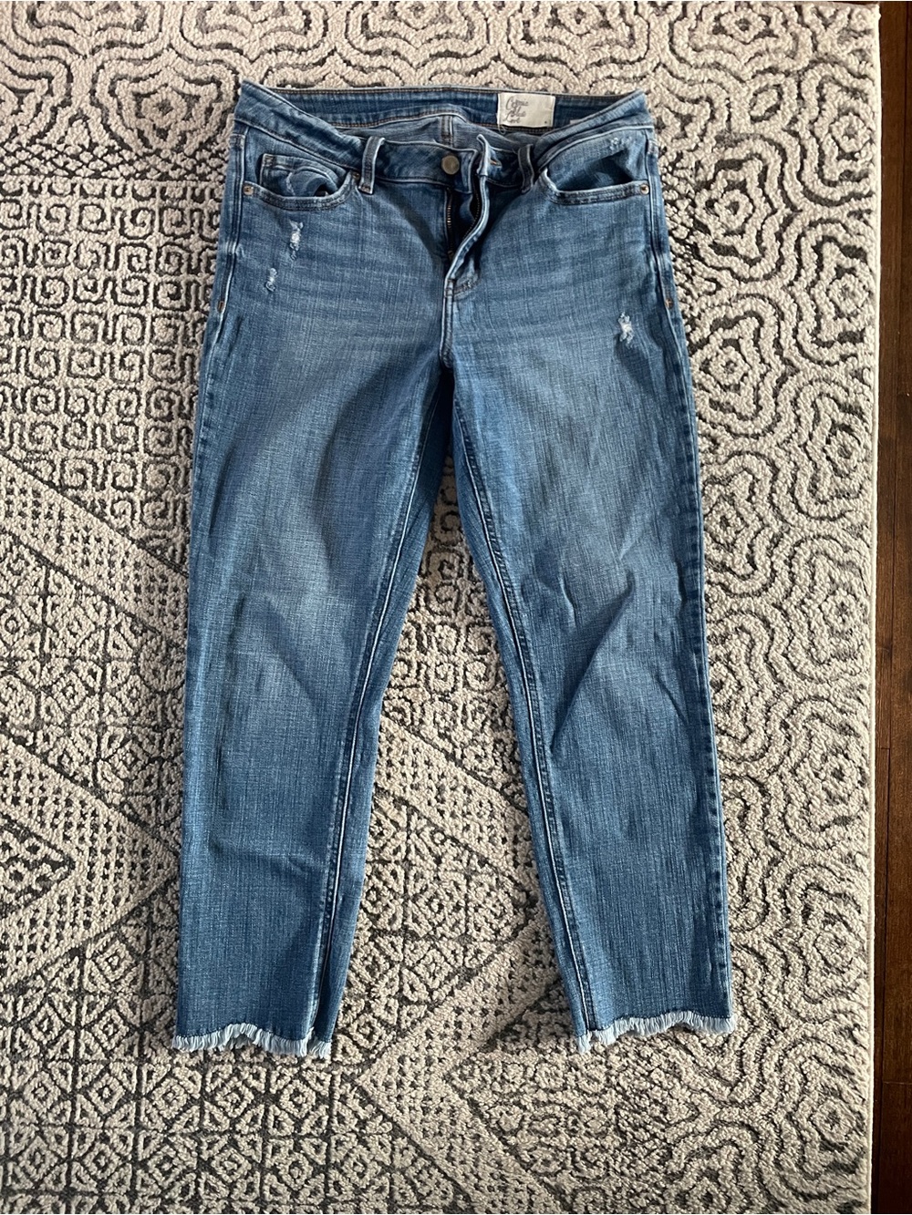 Cosmic Blue Love blue cotton & spandex jeans size 29
